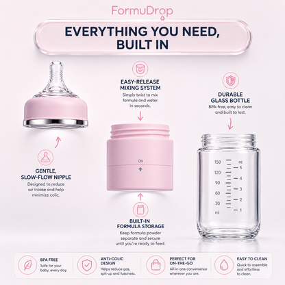 Baby Bottle with Formula Compartment