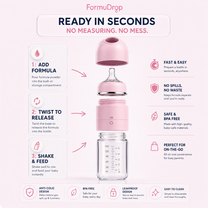 Baby Bottle with Formula Compartment
